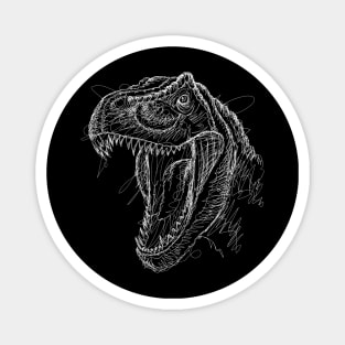 Scribble T-Rex Magnet